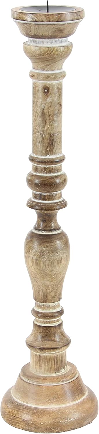 Wooden Candle Stand, Set of 3 Pack of 2 R506600