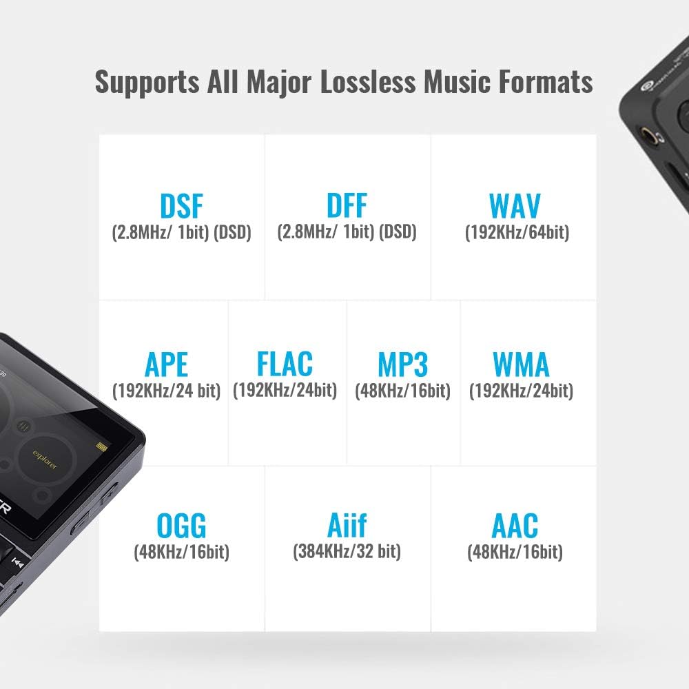 Pack of 2 Bluetooth MP3 Player with HD Earphones U999