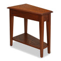 Medium Oak Wedge Table with Shelf Q2753
