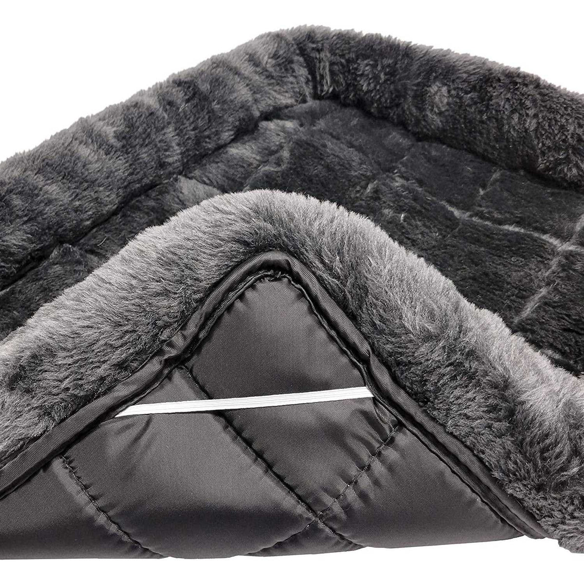 Gray Bolster Dog Bed H351163