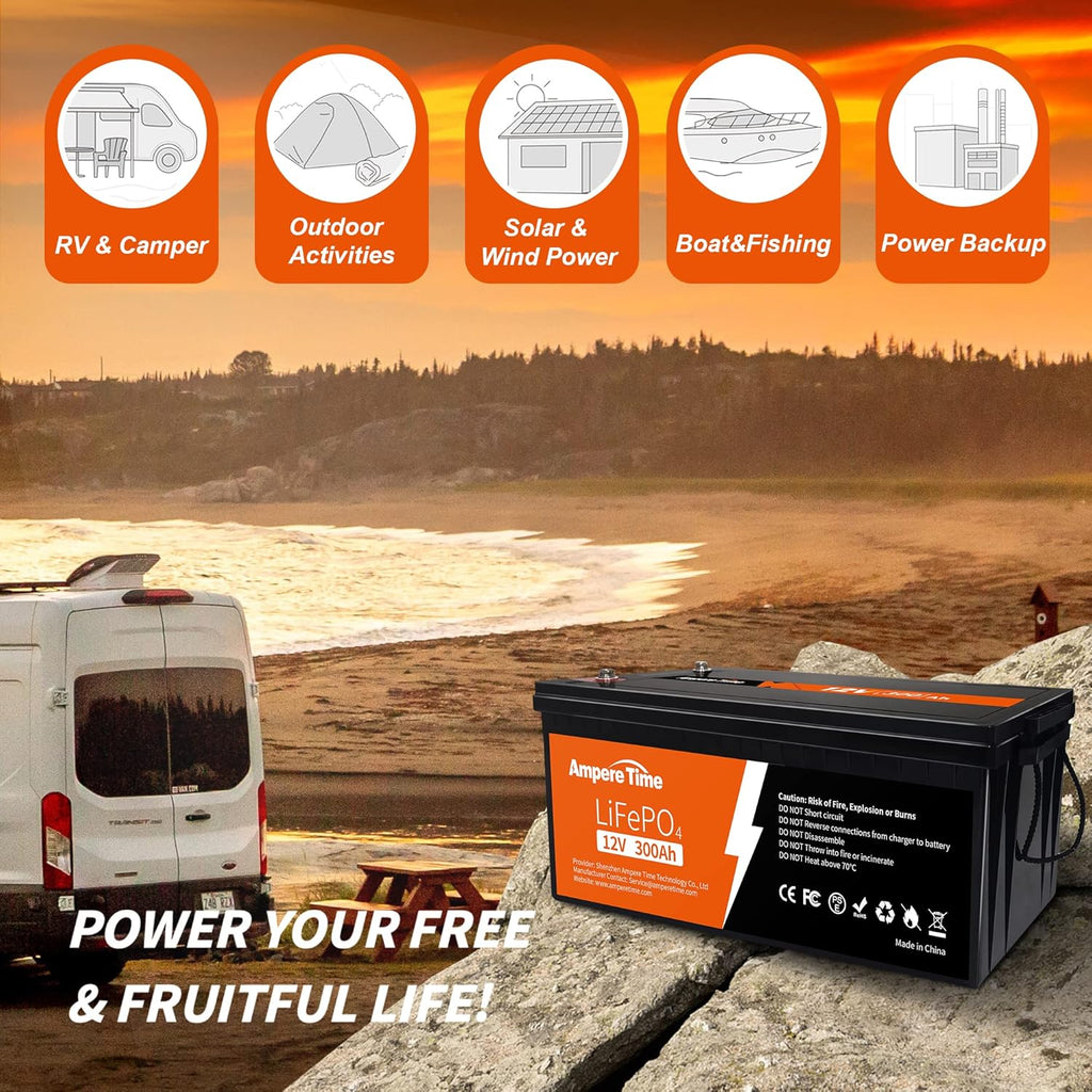12V 300Ah Lithium LiFePO4 Battery with 200A BMS C1601