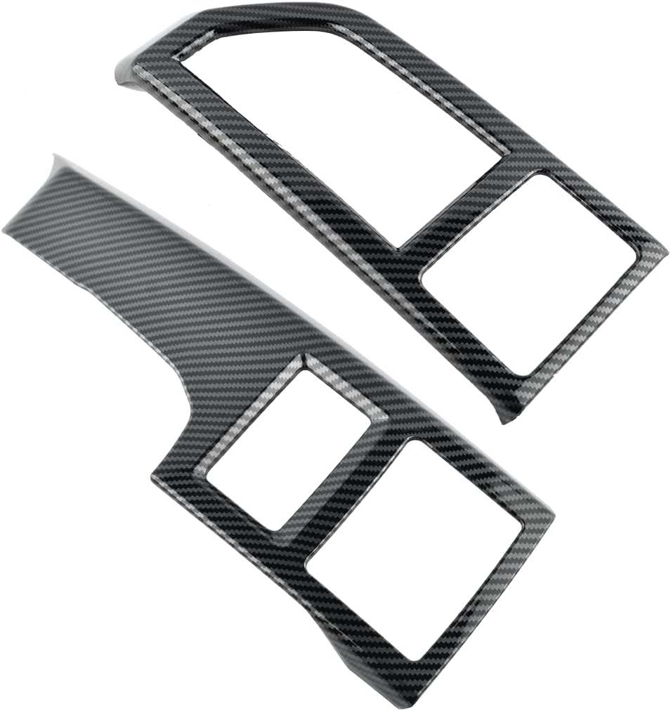 Carbon Fiber Pattern Air Conditioner Vent Cover AC Outlet for Ford F150 2015-2020 O993858