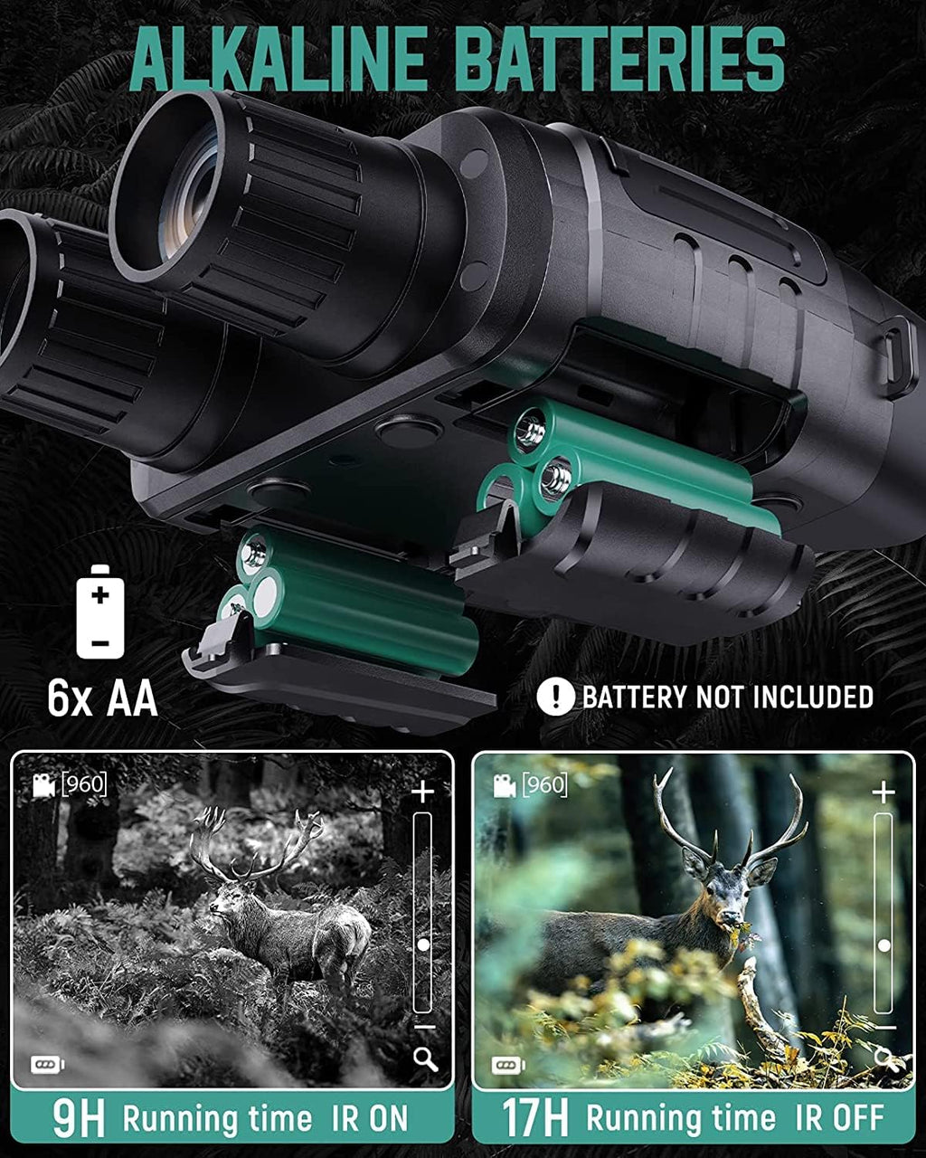 Night Vision Digital Infrared Binoculars with 32GB Memory Card K981