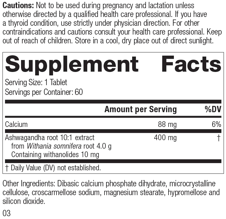 Ashwagandha 60 Tablets M87450