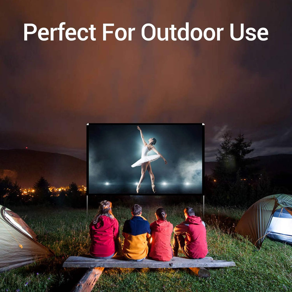 100 inch Portable Projector Screen with Stand and Carry Bag Y5006