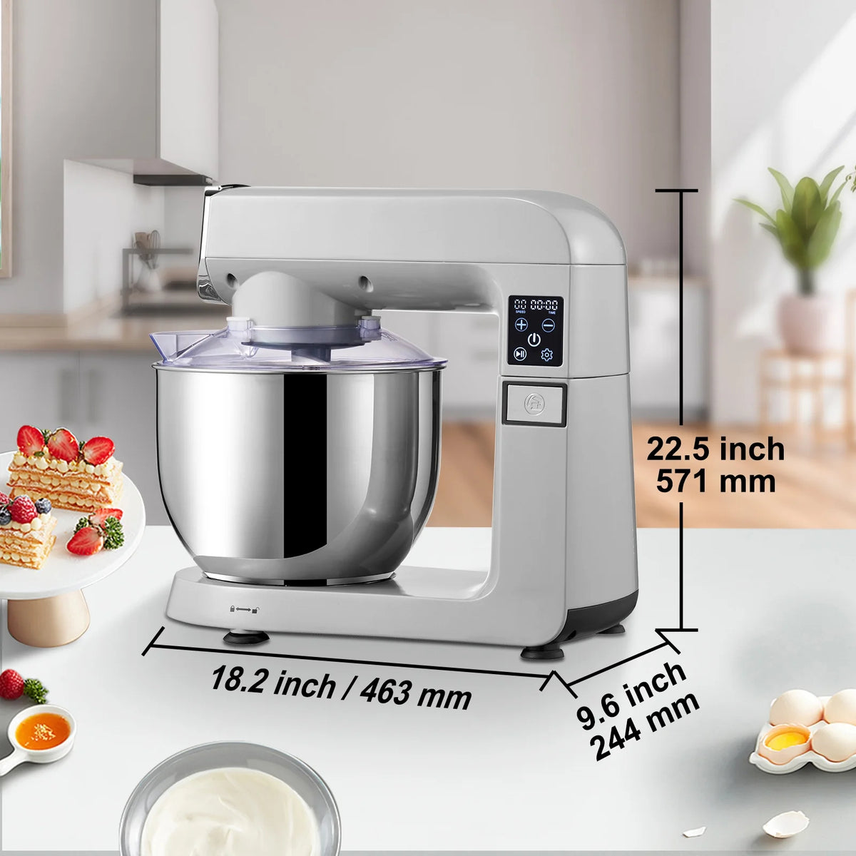 Stand Mixer Tilt Head Dough Mixer 7L 450W 6 Speed M916273