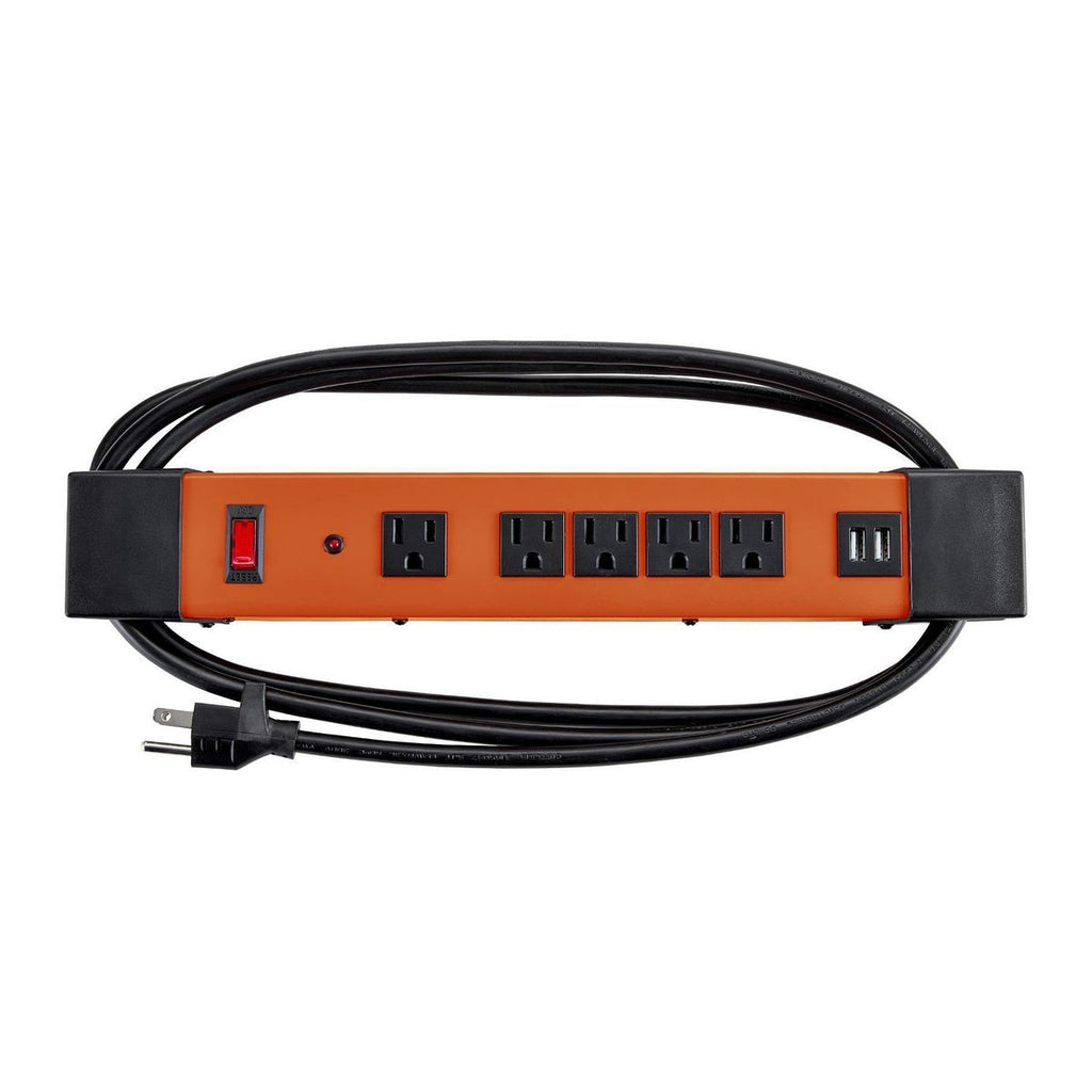 5-Outlet Magnetic Power Strip with 2 USB Ports D260053