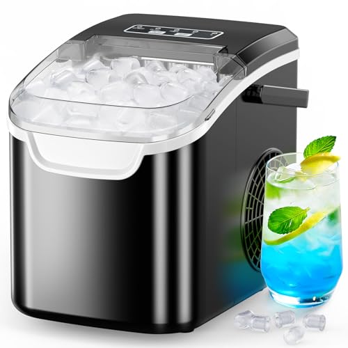 Countertop Portable Ice Maker with Ice Basket and Scoop D3876