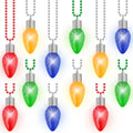 Light Up Bead Necklace 12PCS 3 Modes 4 Colors H201