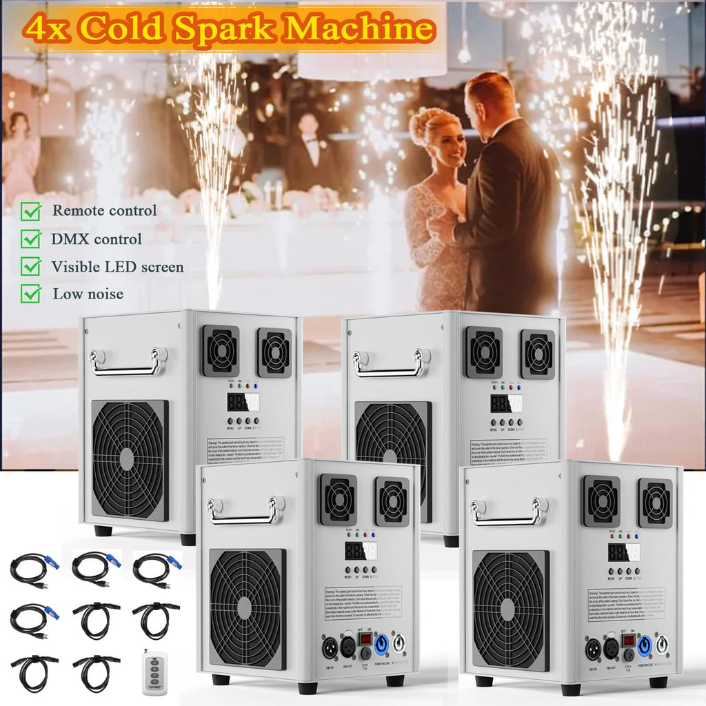 4 Pack Black Adjustable Stage Special Effect Machine K94339
