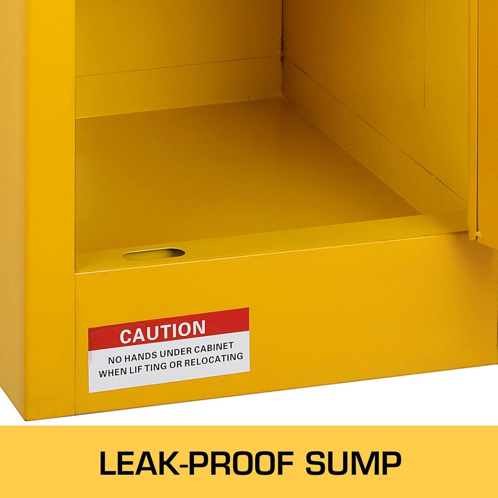 Galvanized Steel Flammable Storage Cabinet with Adjustable Shelf B641621