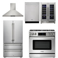 36 Propane Gas Range, Range Hood, Refrigerator, Dishwasher, Wine Cooler R747009