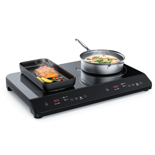 1800w 2 Induction Burner Cooktop with 9 Power Settings B7948