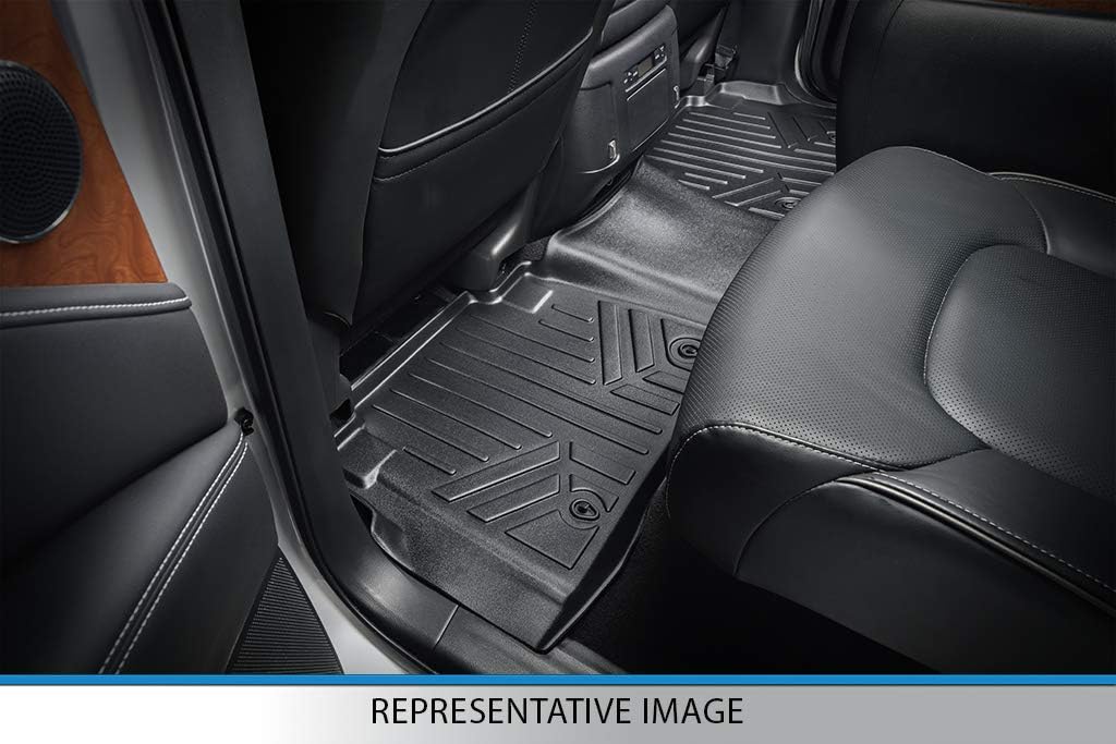 Custom Fit Floor Mats 2 Rows and Cargo Liner Set Black E21984