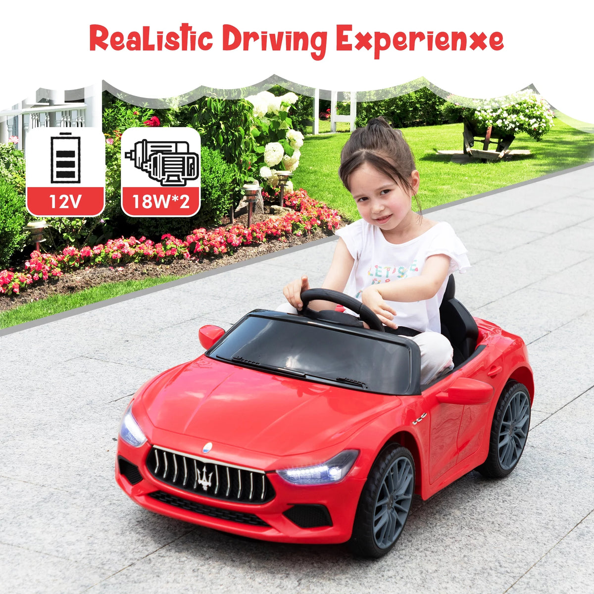 12V Battery Powered Kids Ride on Car with Remote Control T10353