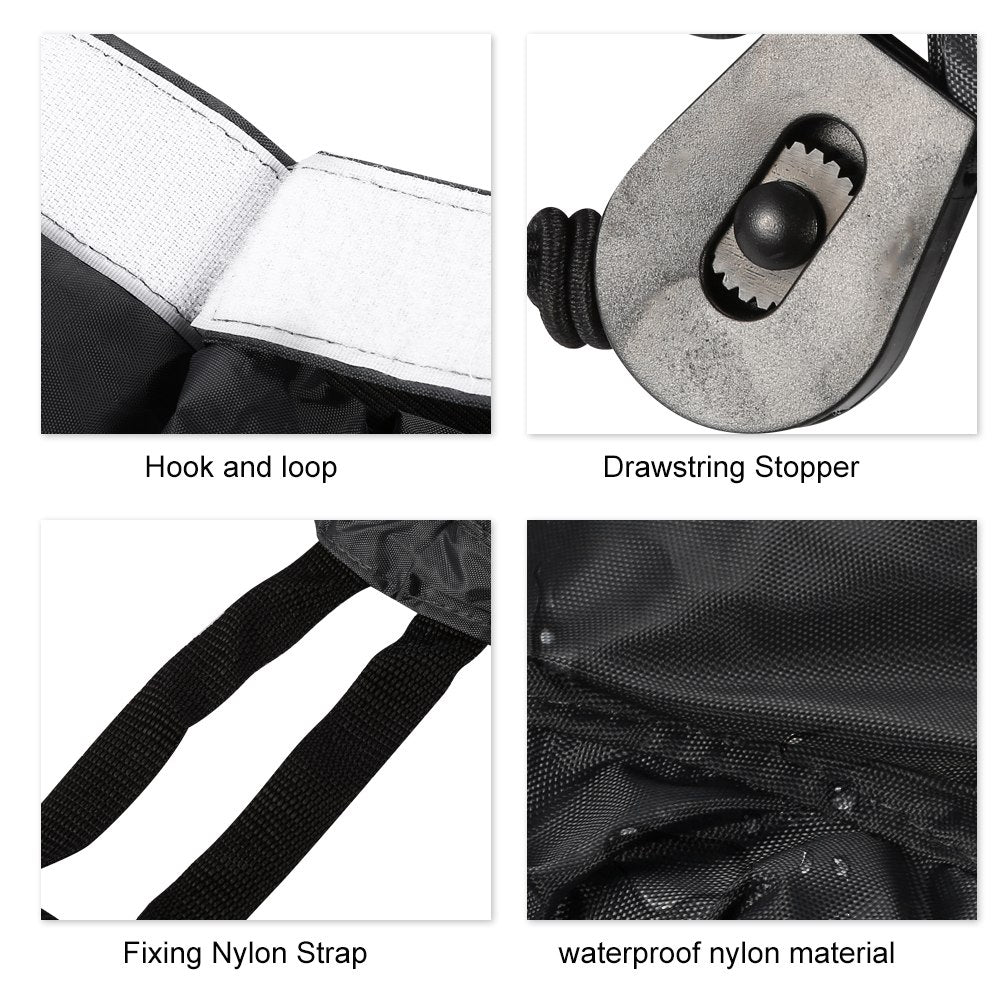 Adjustable Nylon Kayak Spray Skirt (Black) J802726