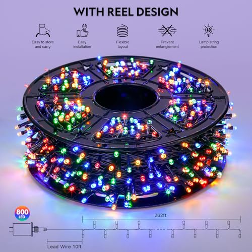500 LED Orange and Purple Halloween String Lights R96623