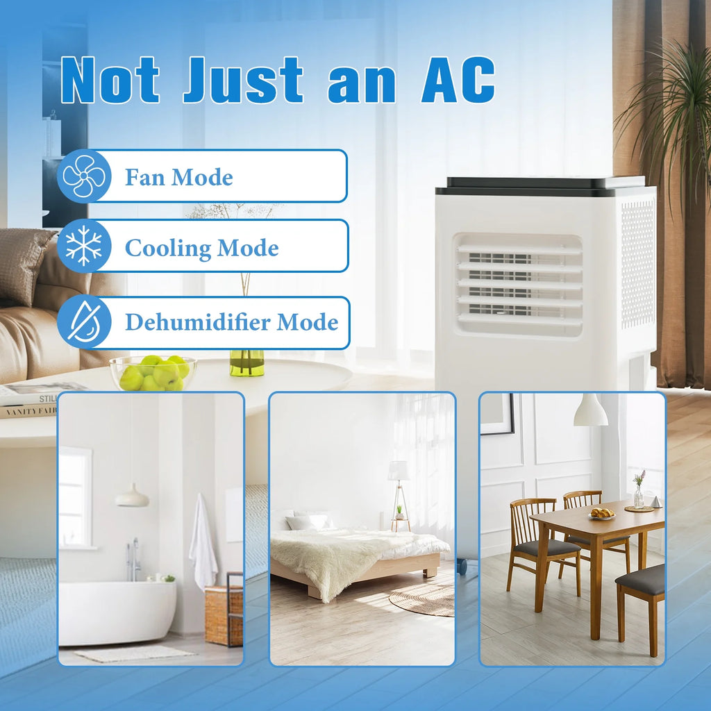 8,000BTU Portable Air Conditioner with Remote Control V3353