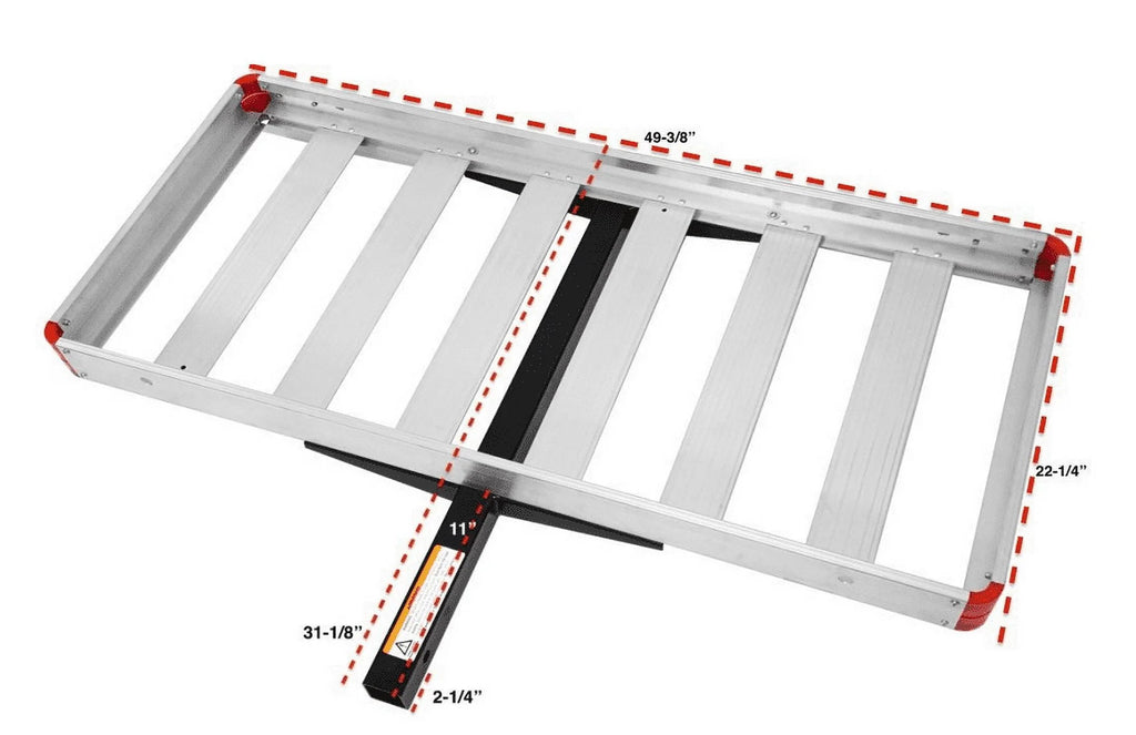 Aluminum Hitch Mount Cargo Carrier O467982