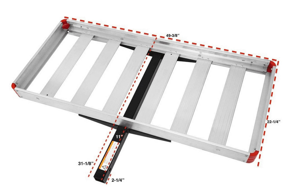 Aluminum Hitch Mount Cargo Carrier O467982