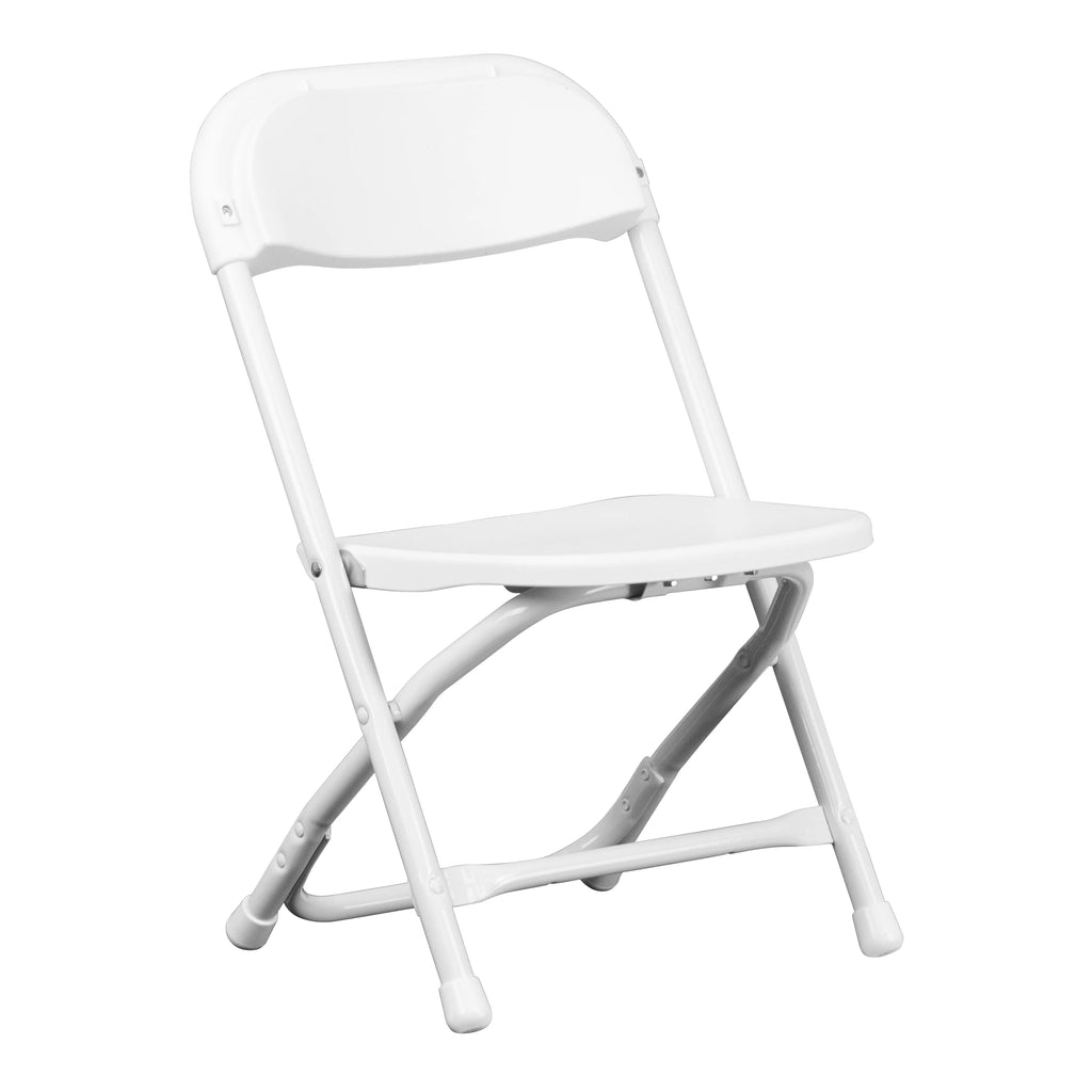White Plastic Kids Folding Chair V67683