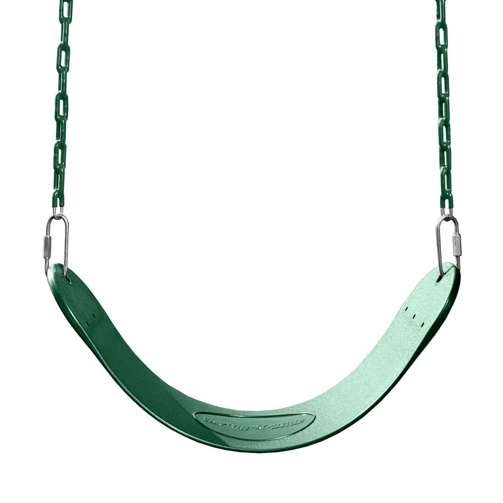 Green Swing Set Bundle with Swing Seats with Chains (2-Pack) W368559