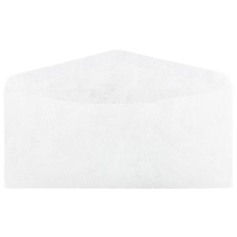 #10 Business Tyvek Envelopes, 4 1/8 x 9 1/2, White, 1000/Carton D8572