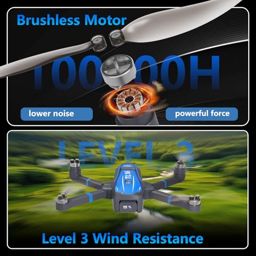 Brushless Motor Drone with 1080P Camera Blue Z9191