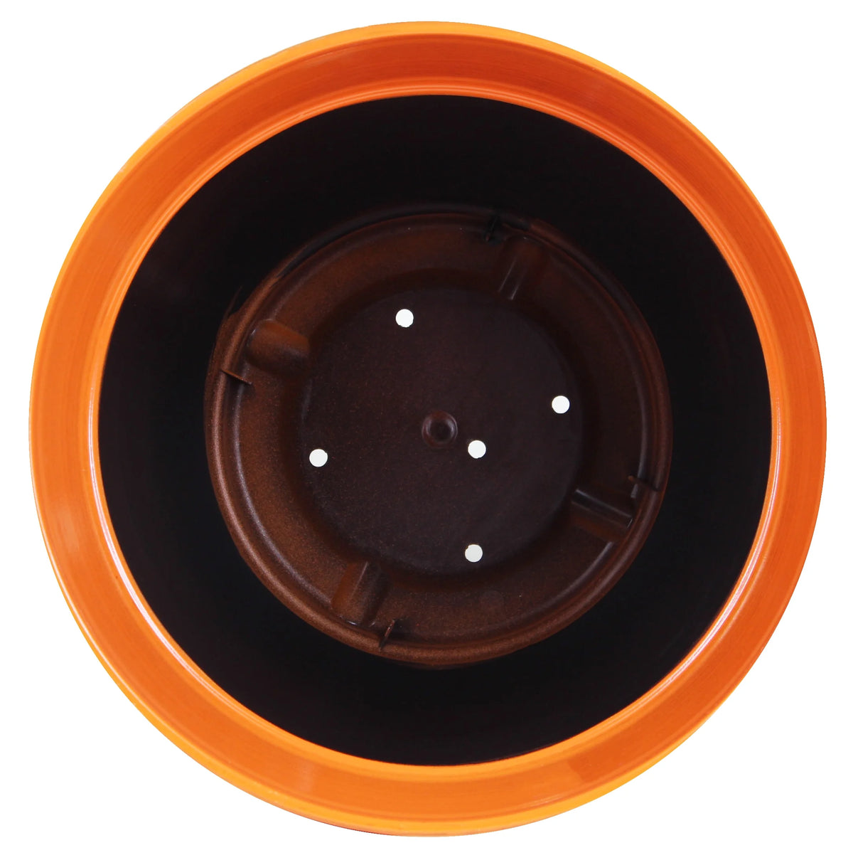 Bright Orange 15" Plastic Planter U279