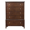 Cherry Wood Chest with Nickel Drawer Front J111116