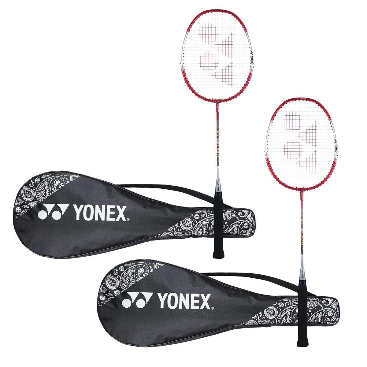 Set of 2 Red Badminton Racquet V65098