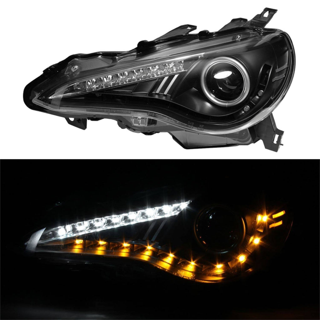 Black DRL LED Projector Headlights S290173