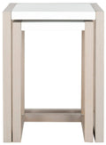 White Grey Lacquer Stacking Table K56187