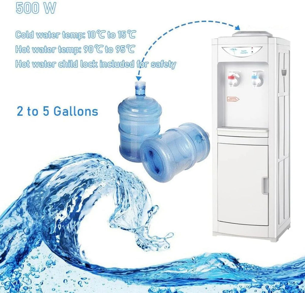 Hot & Cool Top Loading Water Cooler Dispenser with Child Safety Lock A5978