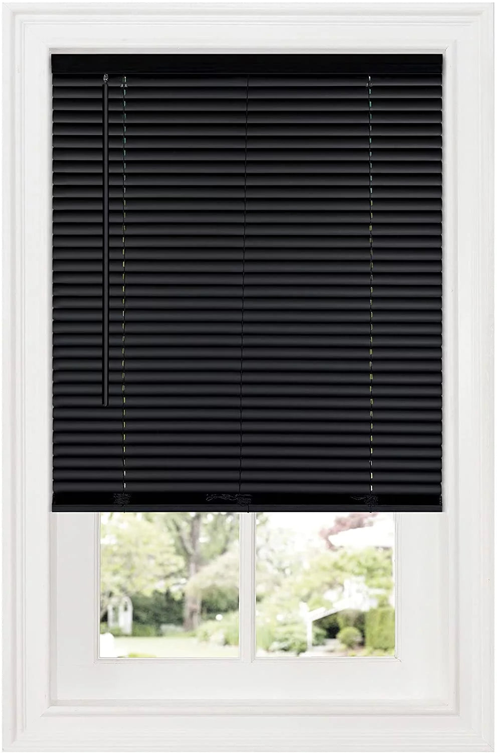 1" Vinyl Blackout Cordless Window Blinds, 64L x 34W Inches J91034