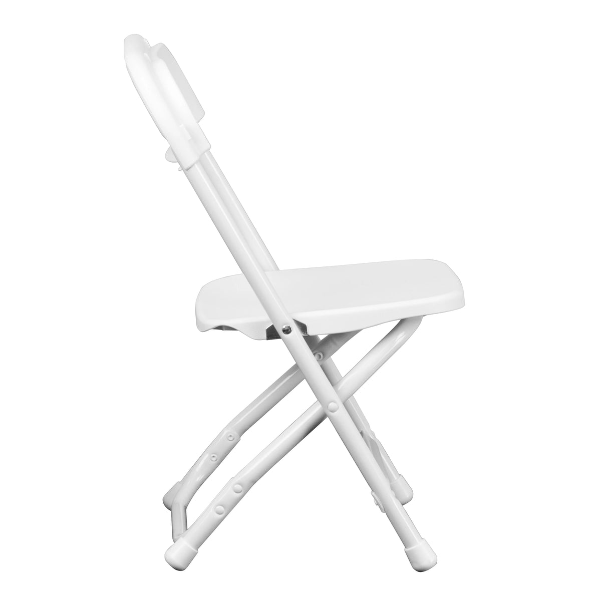 White Plastic Kids Folding Chair V67683