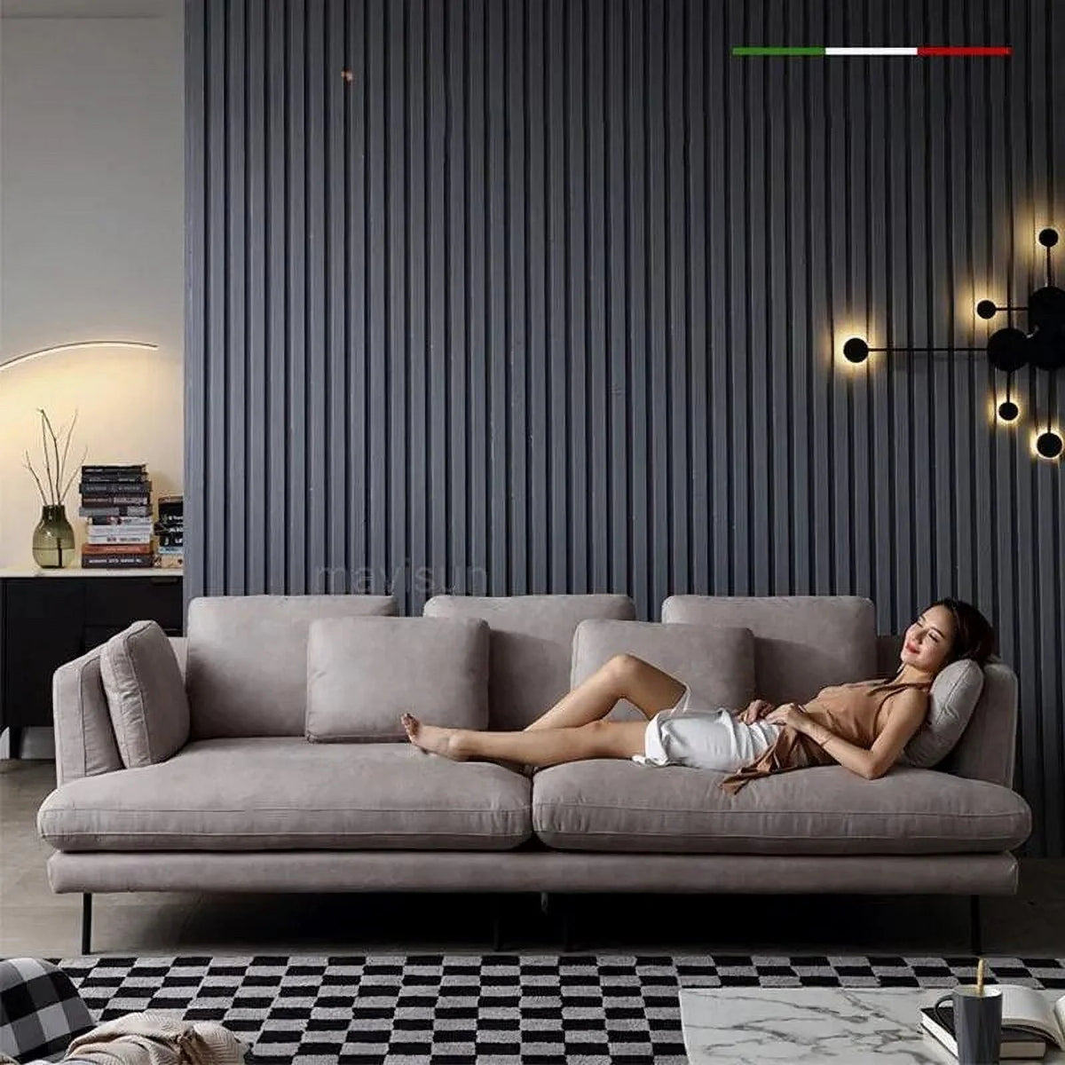 Reclining Fabric Sofa Bed Set N601