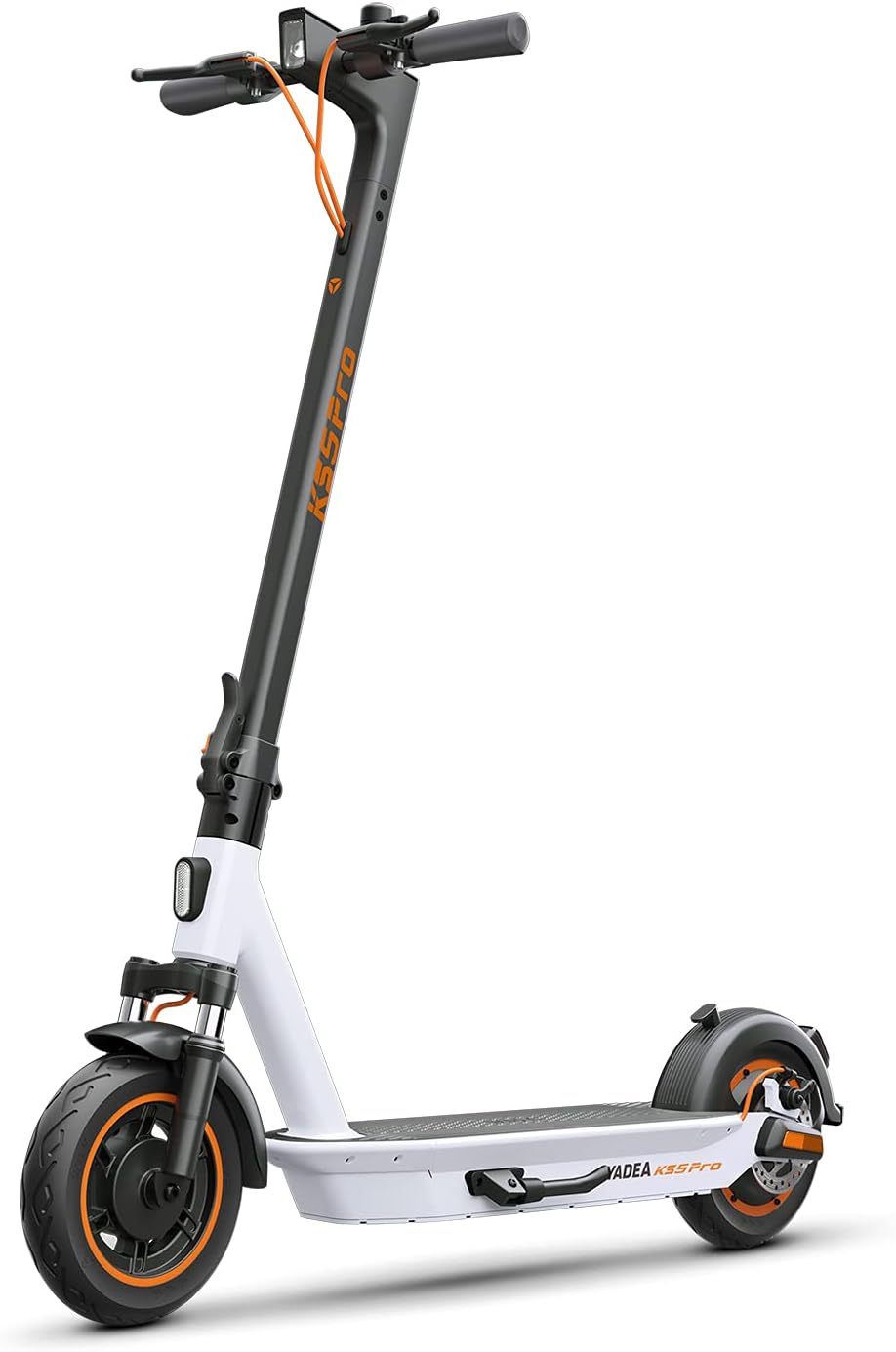 YADEA Electric Scooter KS5, Max Speed 18.6 MPH, 25 Miles Range; KS5pro, 37.2 Miles Range, Max Speed 21.8 MPH. Dual shock absorption, Front Suspension, Foldable Commuter Electric Scooter for Adults with Cruise Control and Energy Recovery System W252