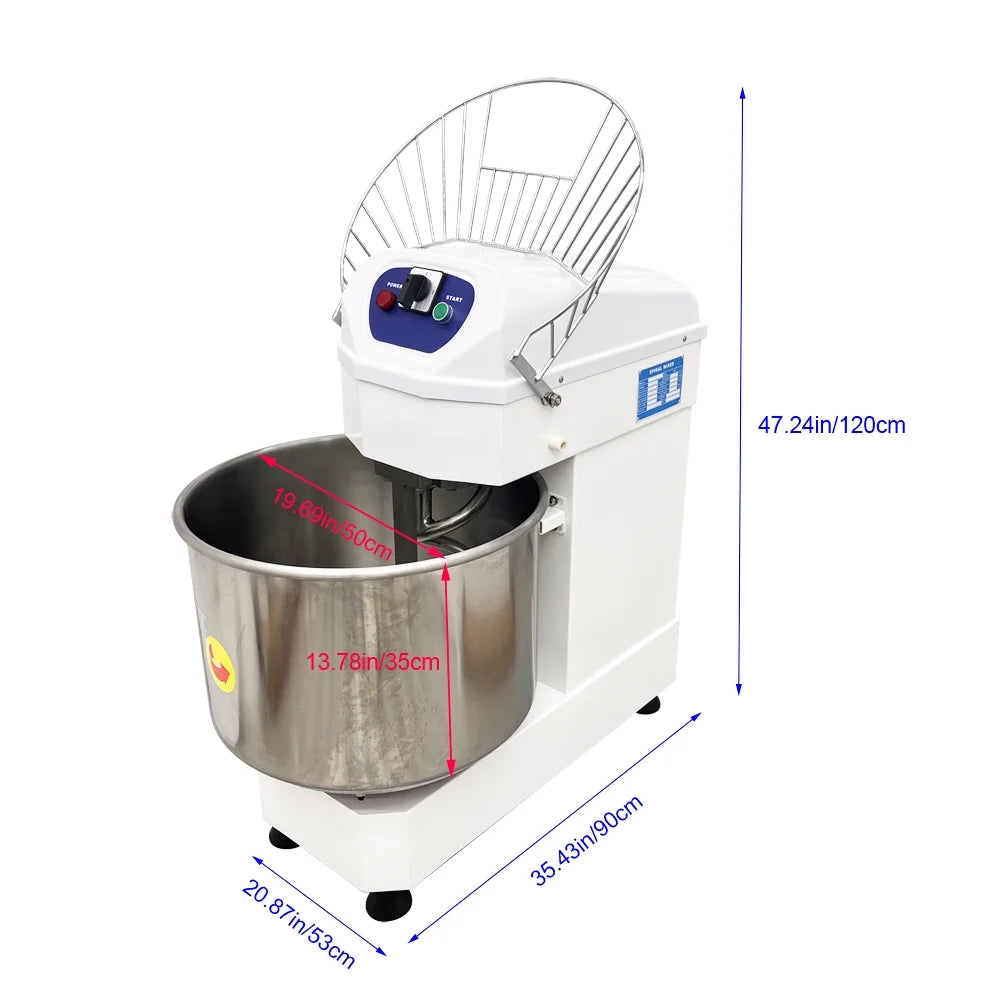 60L Electric Dough Mixer Double Speed Three-Phase Voltage 220V Z79307