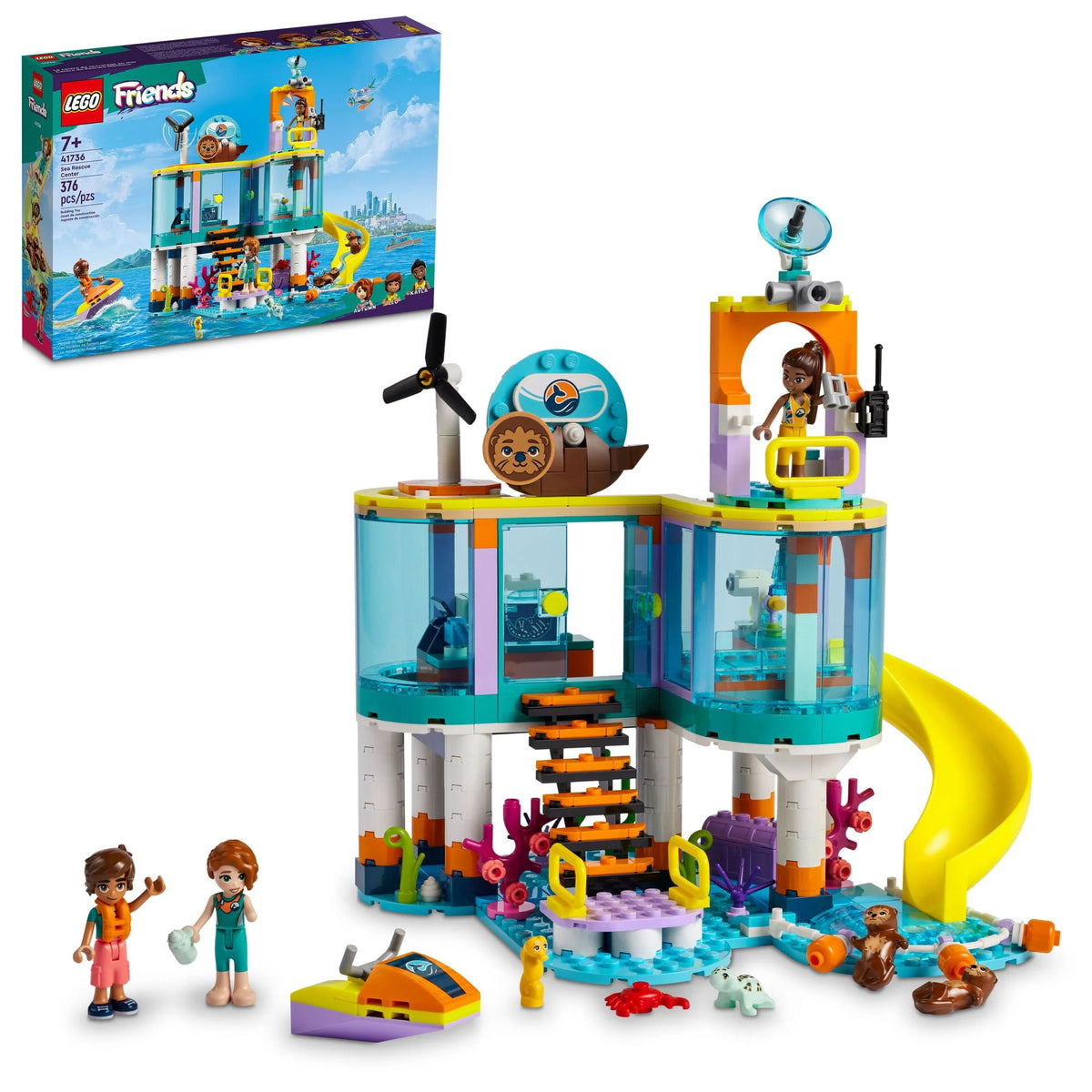 Sea Rescue Center Building Toy with 3 Mini-Dolls Z667