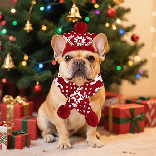 Christmas Antler Pet Red Scarf S810163