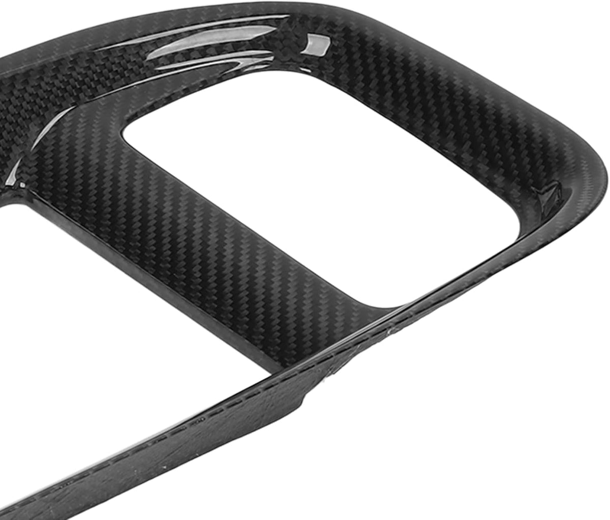 Gloss Black Carbon Fiber Car Stereo Radio Fascia Frame J45248