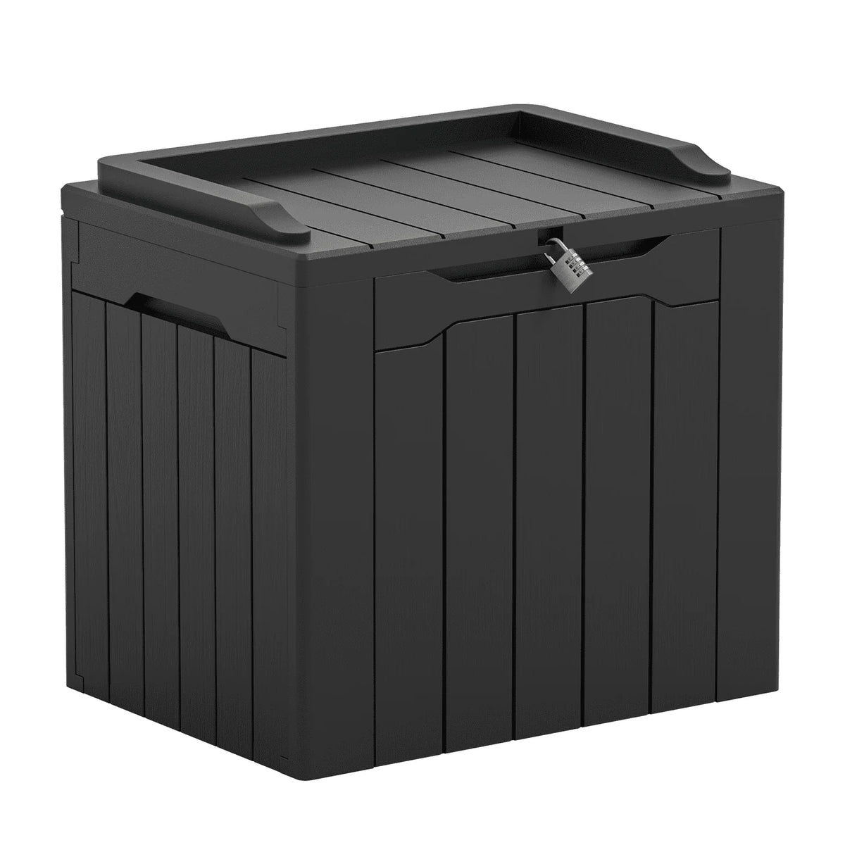 Black 32 Gallon Outdoor Resin Deck Box W9222