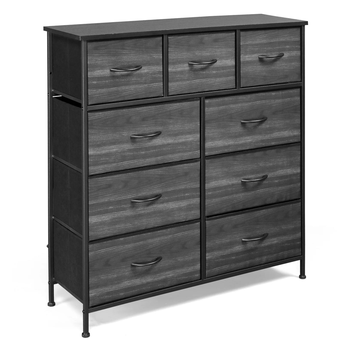 Wide 5 Drawer Storage Dresser with Wood Top R5295