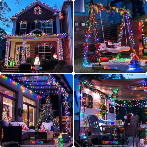 500 LED Orange and Purple Halloween String Lights R96623