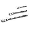 Low Profile Flex-Head Ratchets Set, 1/4 in, 3/8 in. and 1/2 in. Drive, 72-Tooth V637278