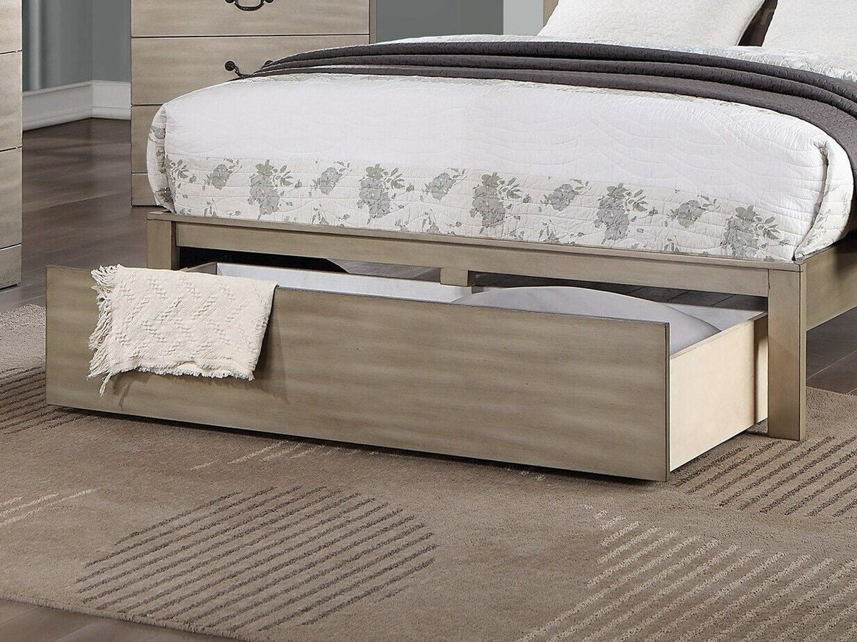 Cal King Size 6pc Bedroom Set with Dresser Mirror Nightstands Chest S968