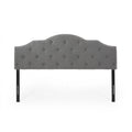 Upholstered King/California King Headboard Charcoal Gray Black R9021