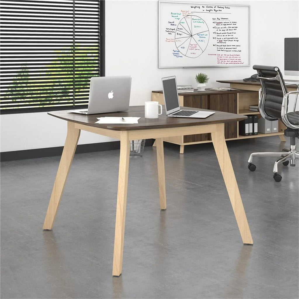 Square Meeting Table in Walnut V15469