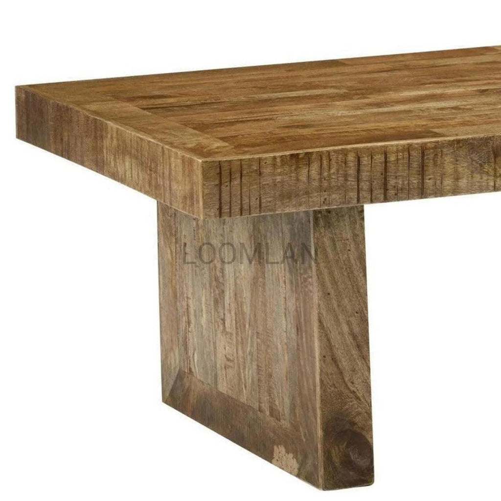 Rustic Reclaimed Wood End Side Table O6757